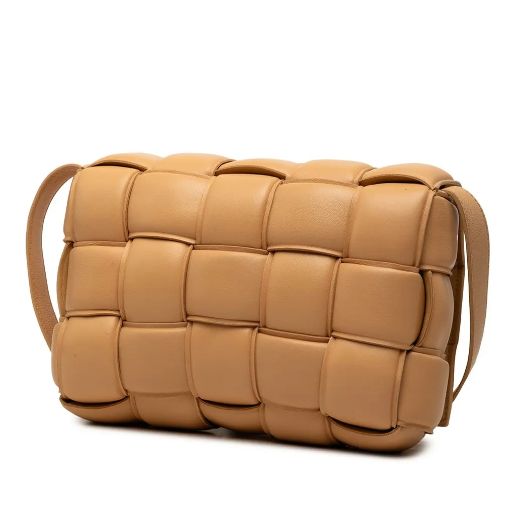 Bottega Veneta Nappa Intrecciato Padded Cassette Crossbody Brown Leather Very good - Back View