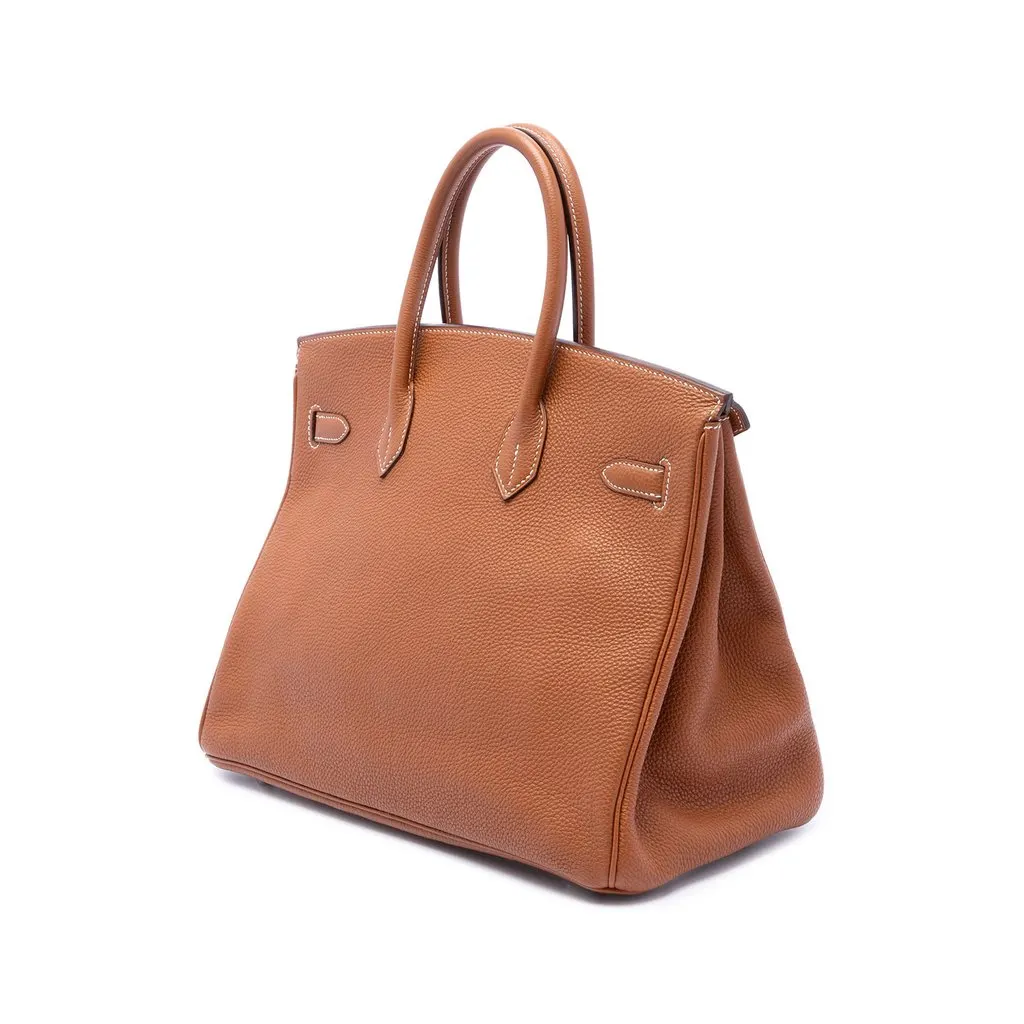 Hermès Togo Birkin Retourne 35 Brown Leather Very good - Back View