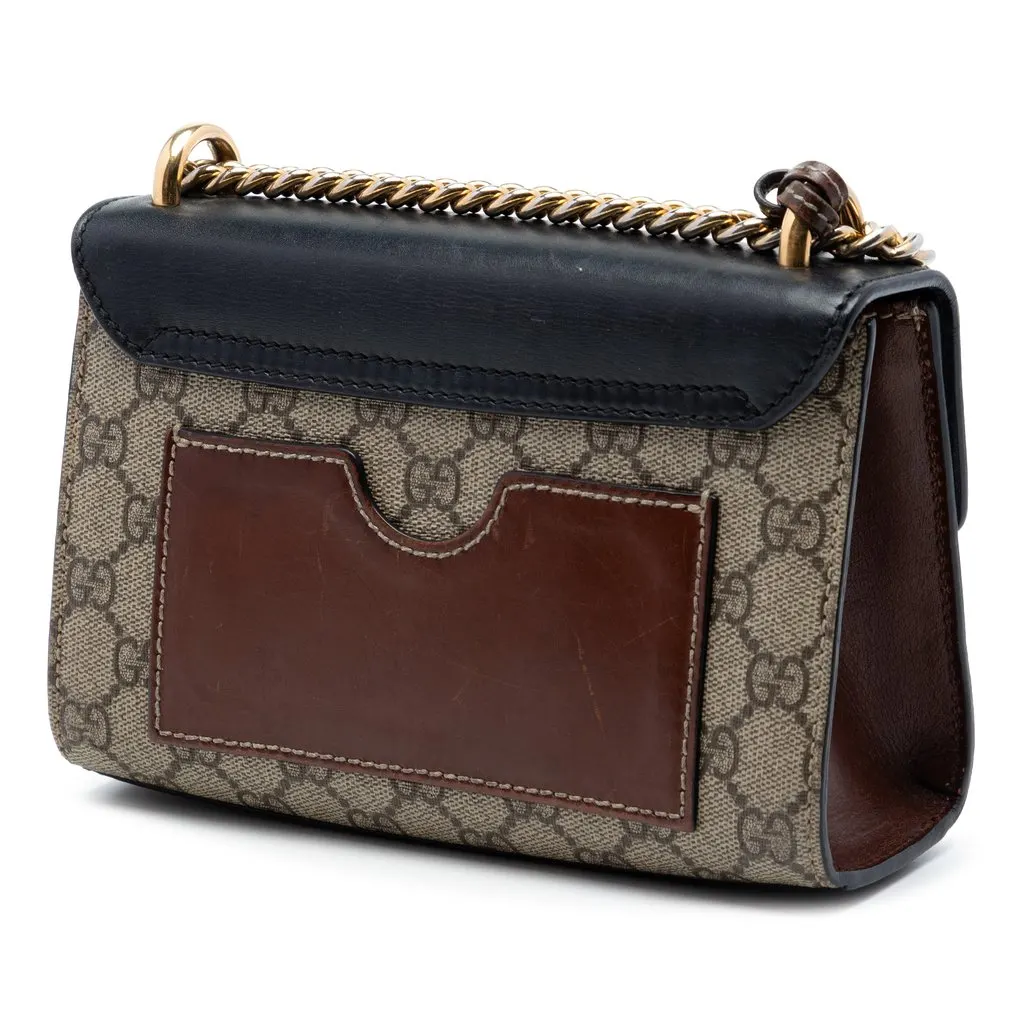 Gucci Small GG Supreme Padlock Crossbody Beige Very good - Back View