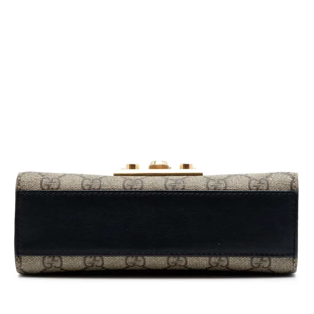 Gucci Small GG Supreme Padlock Crossbody Beige Very good - Inside View