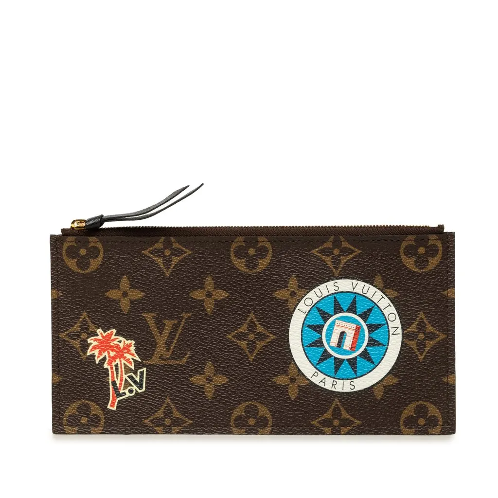 Louis Vuitton Monogram World Tour Felicie Insert Zip Pouch Brown Very good - Front View