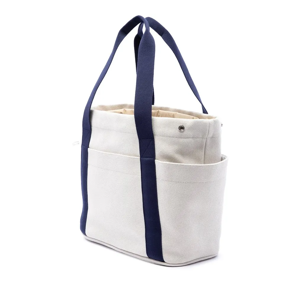 Hermès Toile Cabriole Nappy Bag White Very good - Back View