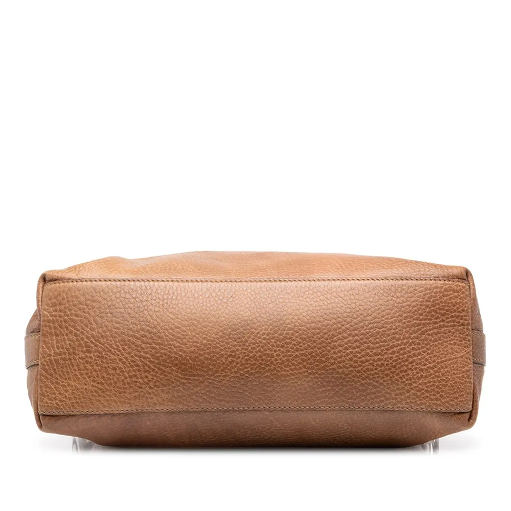 Gucci Small Grained Calfskin Miss GG Hobo Brown Leather Very good - Inside View