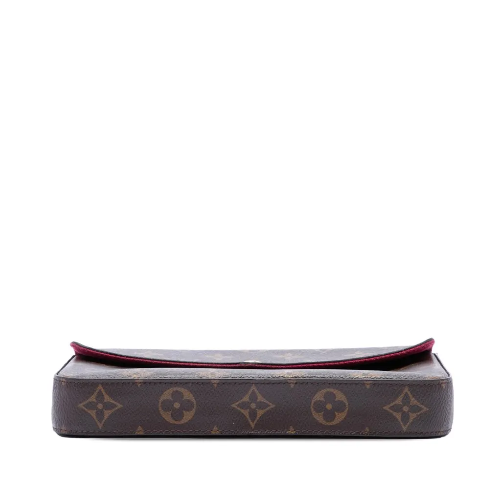 Louis Vuitton Monogram Pochette Felicie Brown Very good - Inside View
