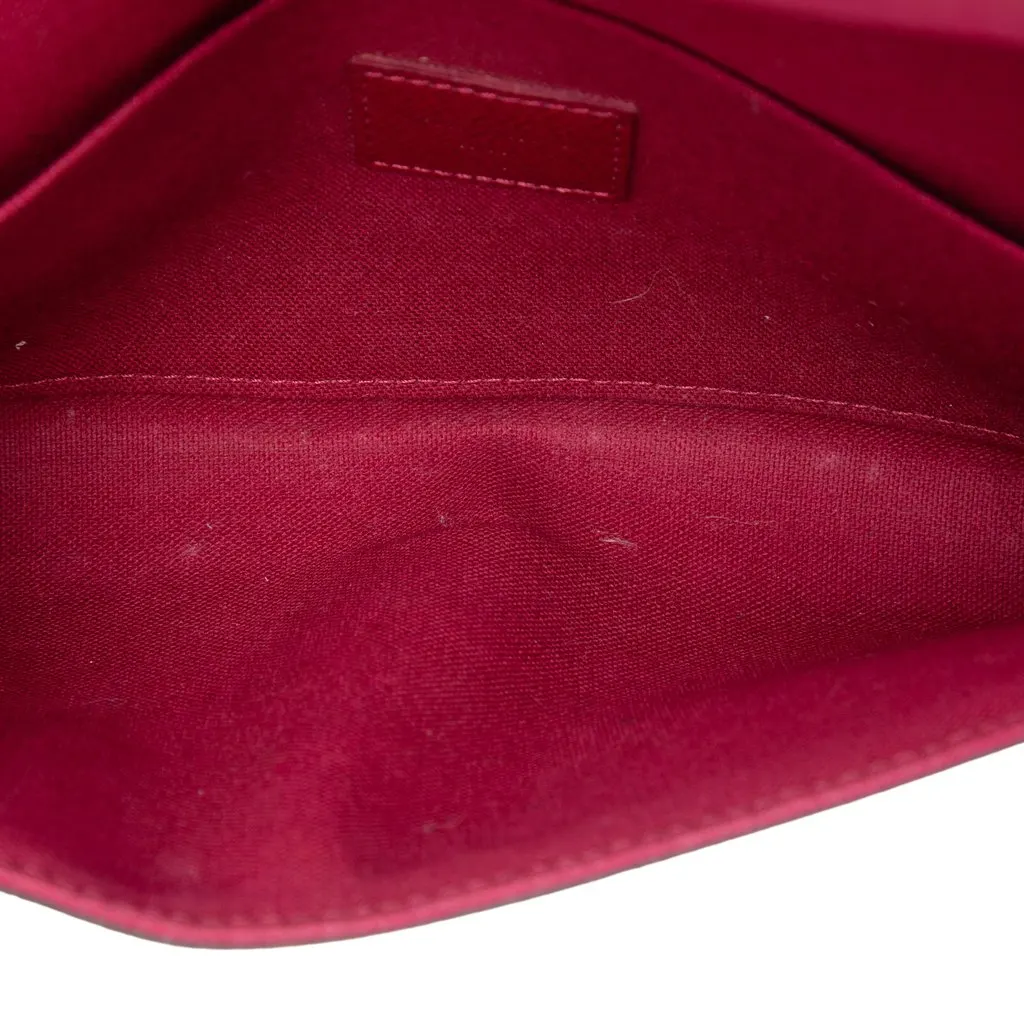 Louis Vuitton Monogram Pochette Felicie Brown Very good - Model View