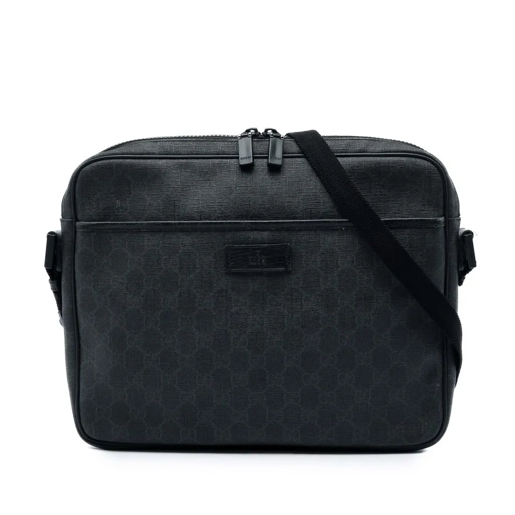 Gucci GG Supreme Crossbody Black Very good - Front View