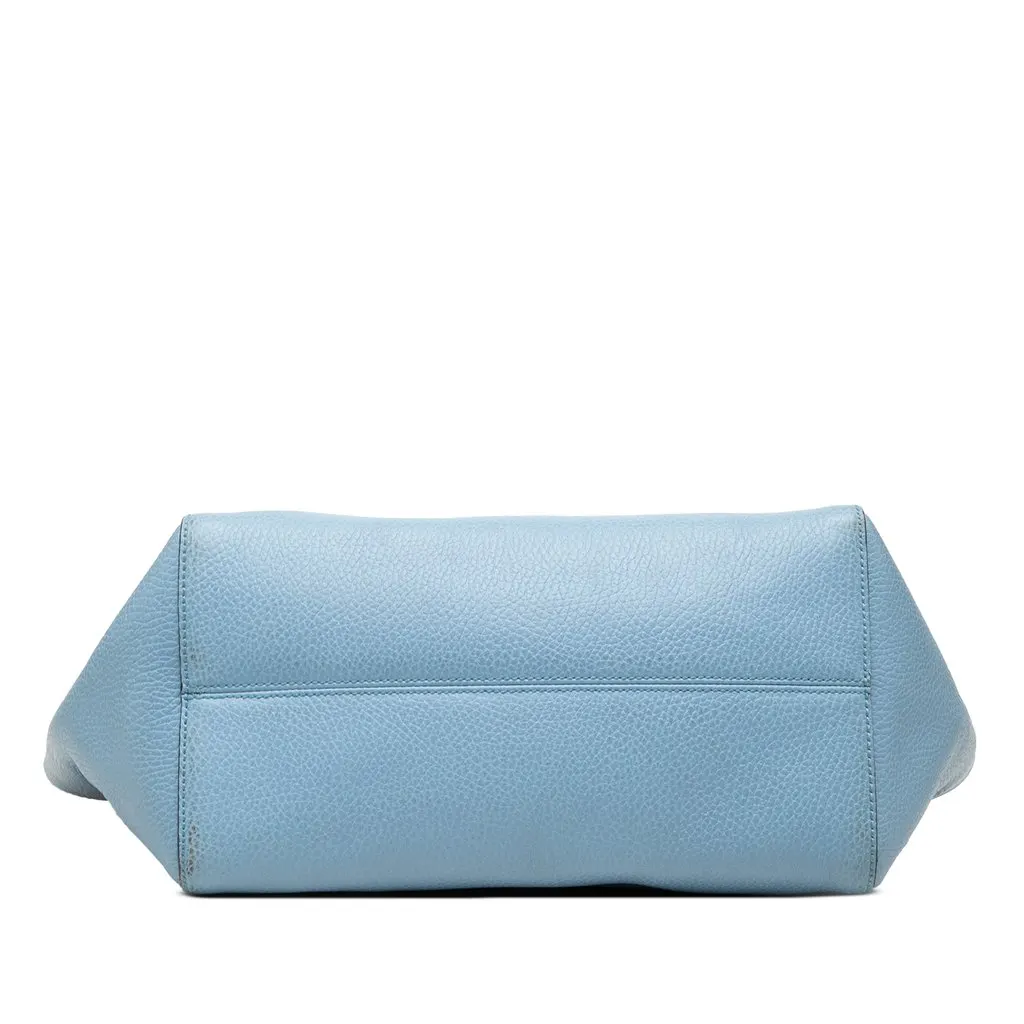 Gucci Medium Calfskin Swing Tote Blue Leather Very good - Inside View