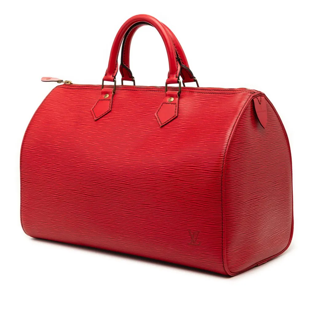 Louis Vuitton Epi Speedy 35 Red Leather Very good - Back View