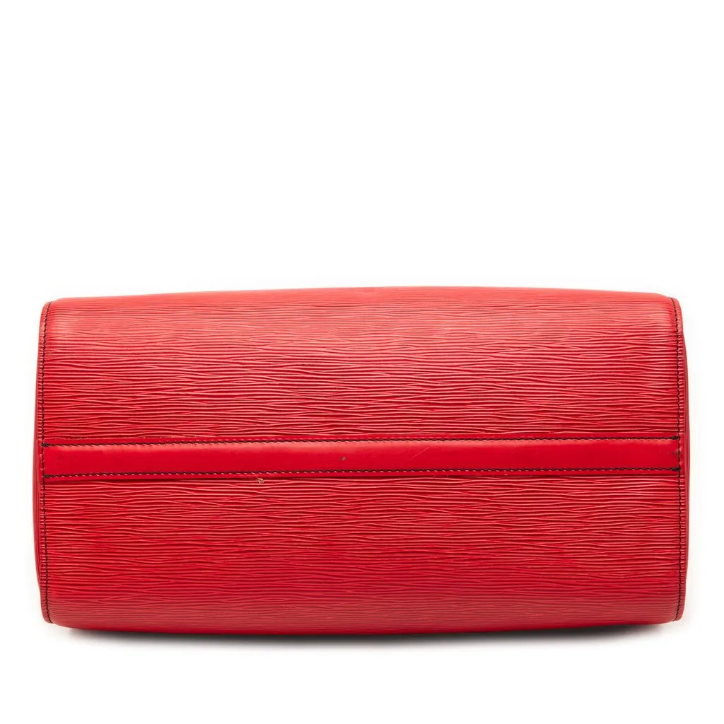 Louis Vuitton Epi Speedy 35 Red Leather Very good - Inside View