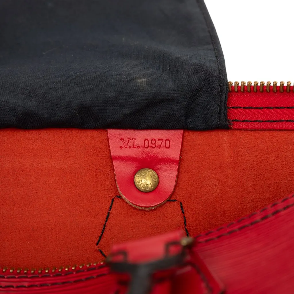 Louis Vuitton Epi Speedy 35 Red Leather Very good - Box View