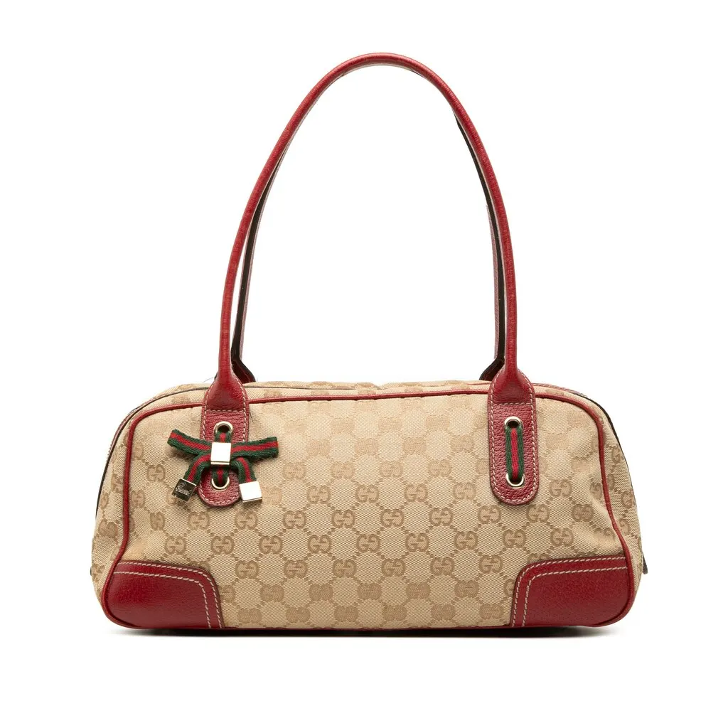 Gucci GG Canvas Princy Shoulder Bag Beige Very good - Front View
