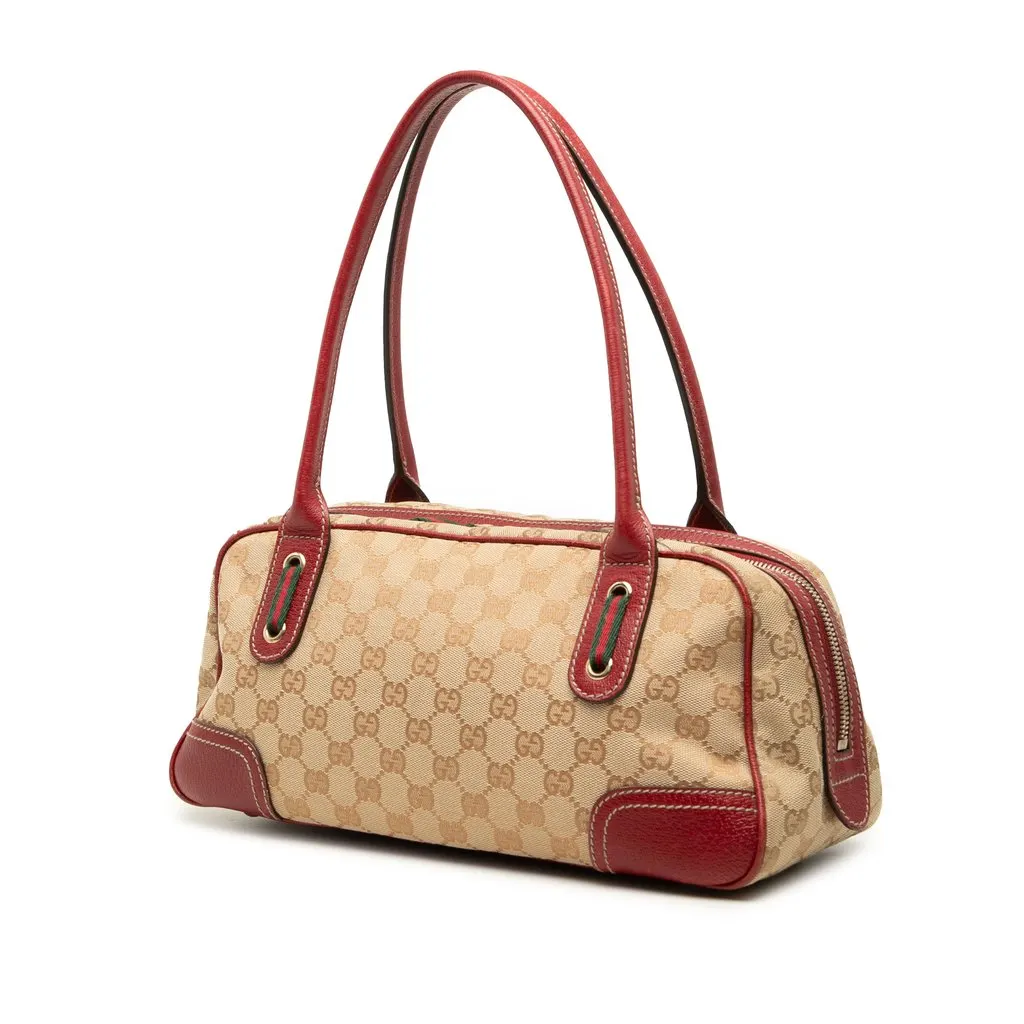 Gucci GG Canvas Princy Shoulder Bag Beige Very good - Back View