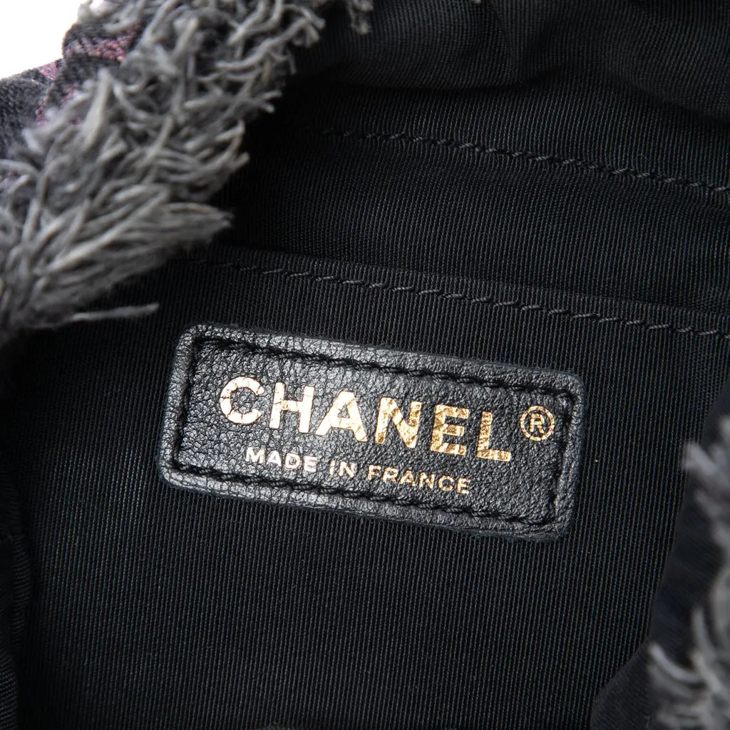 Chanel Small Denim Mood Bucket with Chain Grey Denim Good - Box View