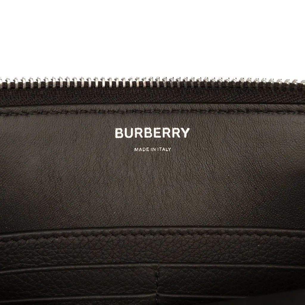 Burberry Leather Oscar Zip Pouch Black Leather Very good - Box View