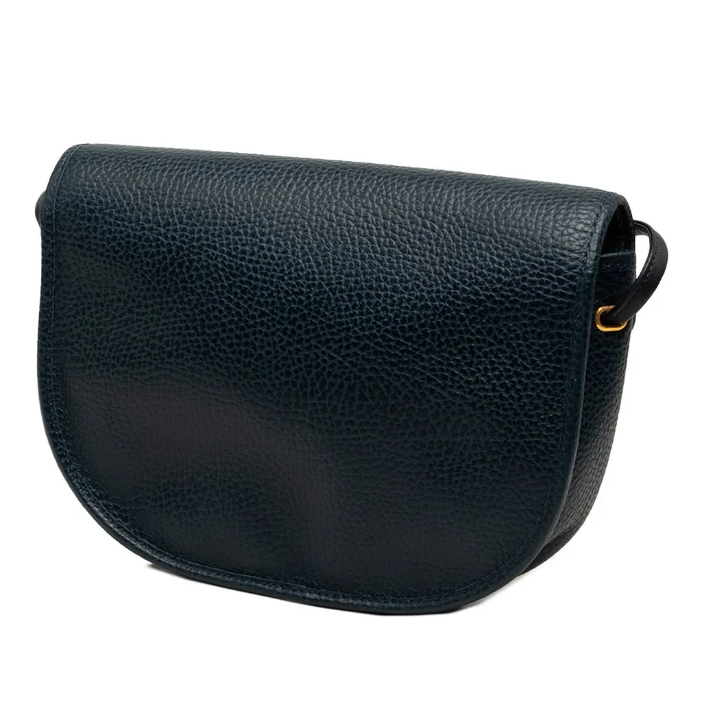 Dior Grained Calfskin Crossbody Blue Leather Very good - Back View