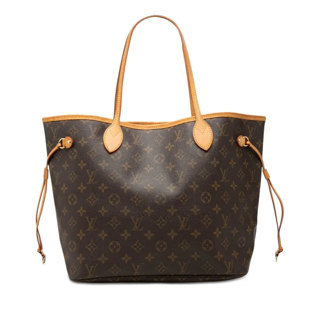 Louis Vuitton Monogram Neverfull MM Brown Very good - Front View