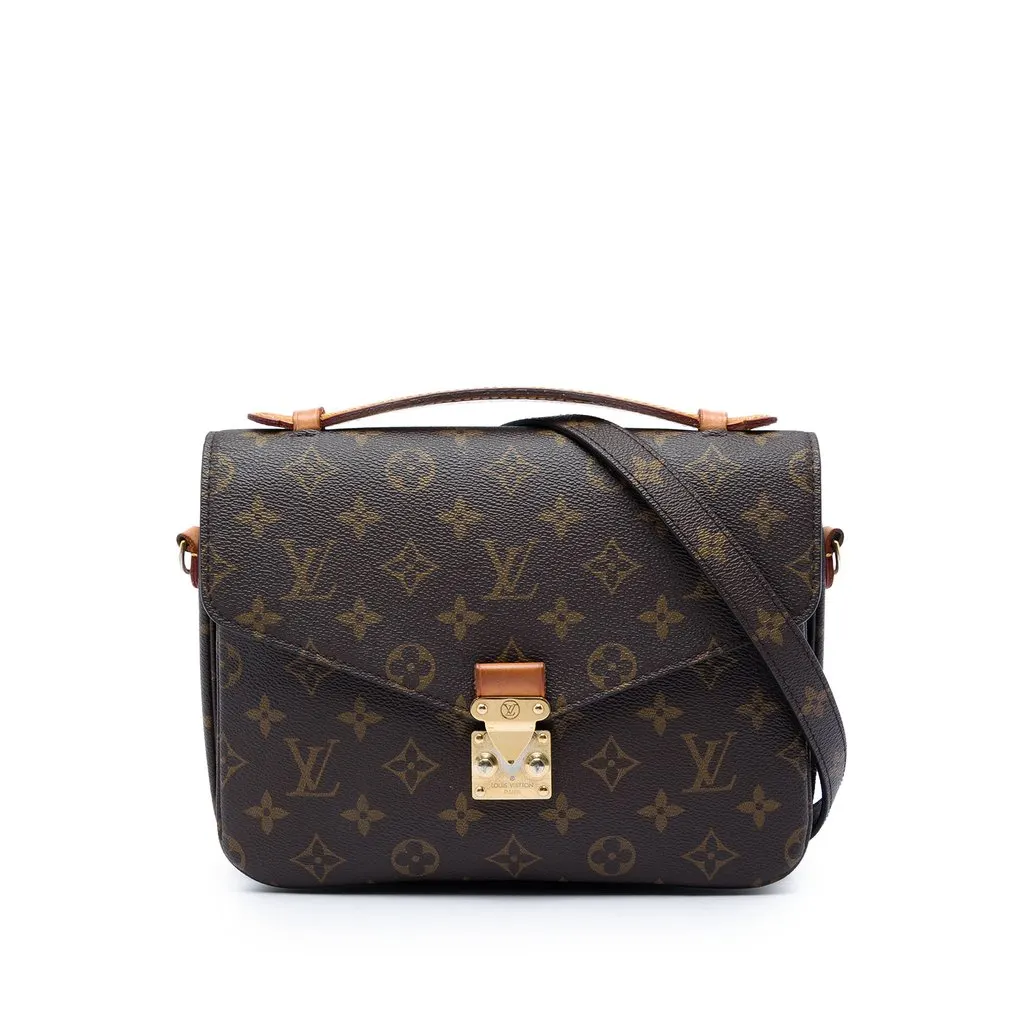 Louis Vuitton Monogram Pochette Metis Brown Very good - Front View