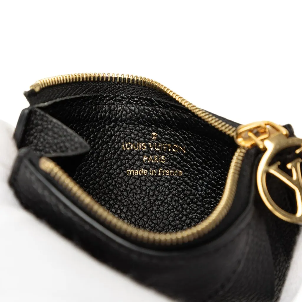 Louis Vuitton Monogram Empreinte Romy Card Holder Black Leather Very good - Box View