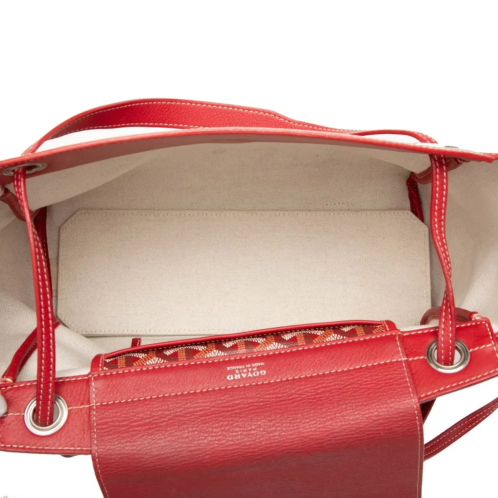 Goyard Goyardine Rouette Souple PM Red Canvas Good - Model View