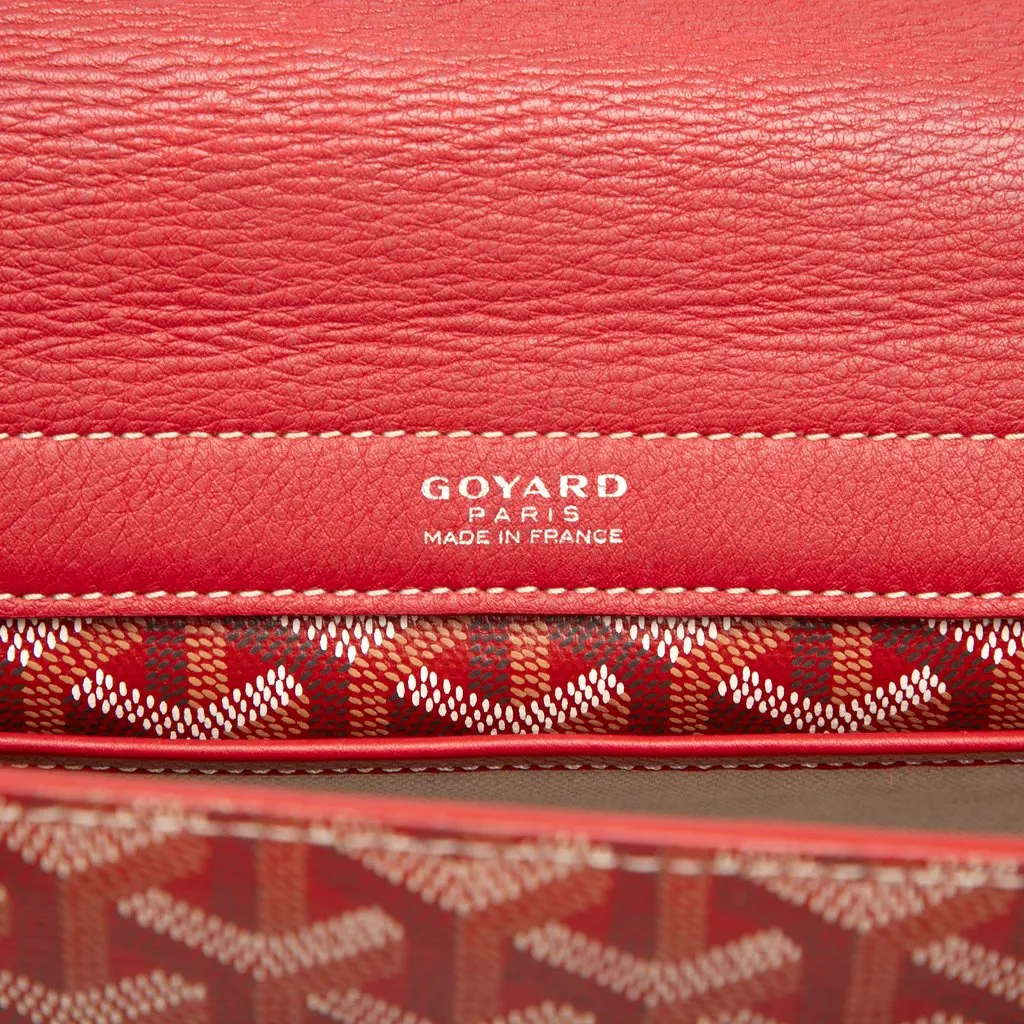 Goyard Goyardine Rouette Souple PM Red Canvas Good - Box View