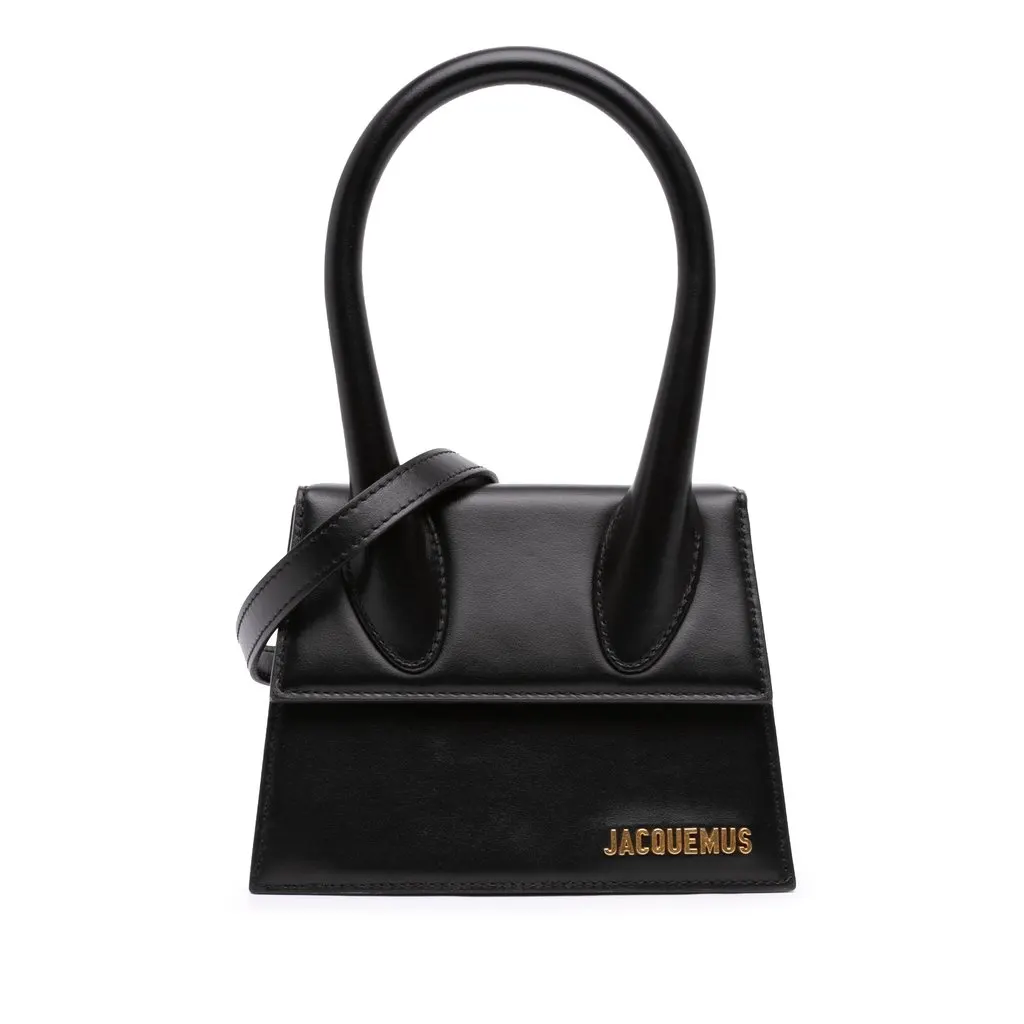 Jacquemus Leather Le Chiquito Moyen Black Leather Very good - Front View