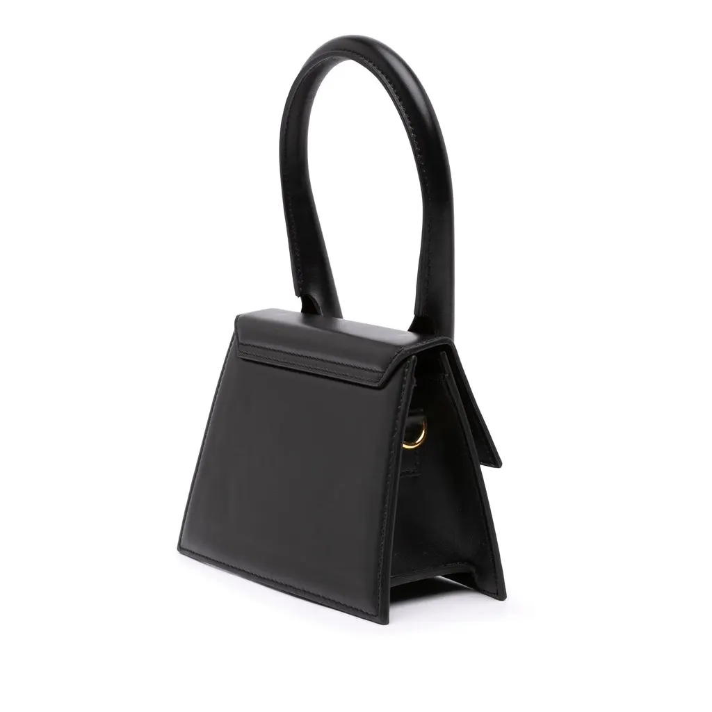 Jacquemus Leather Le Chiquito Moyen Black Leather Very good - Back View