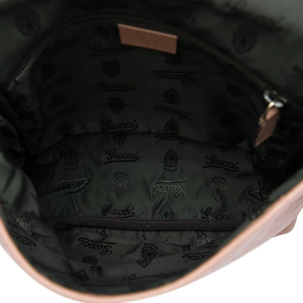 Gucci Guccissima Crossbody Brown Leather Very good - Model View
