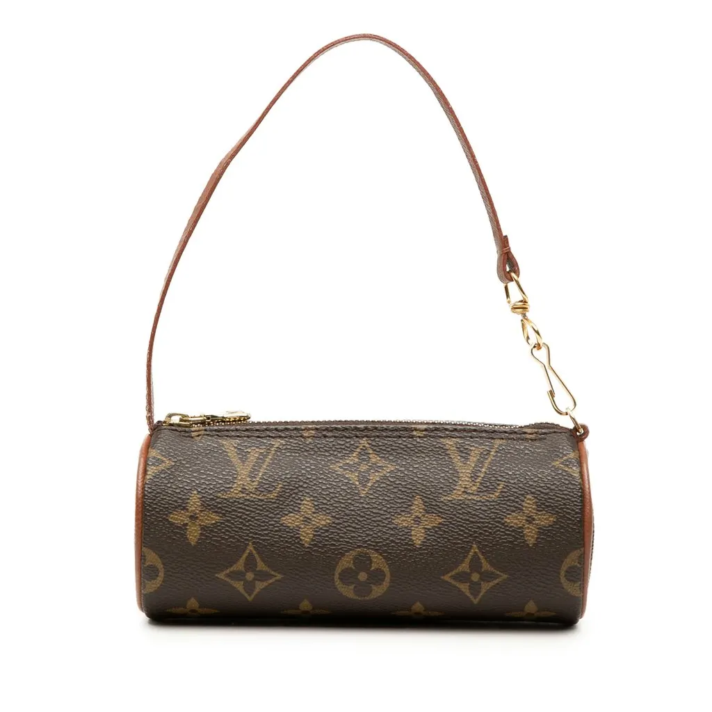 Louis Vuitton Monogram Papillon Pochette Brown Very good - Front View