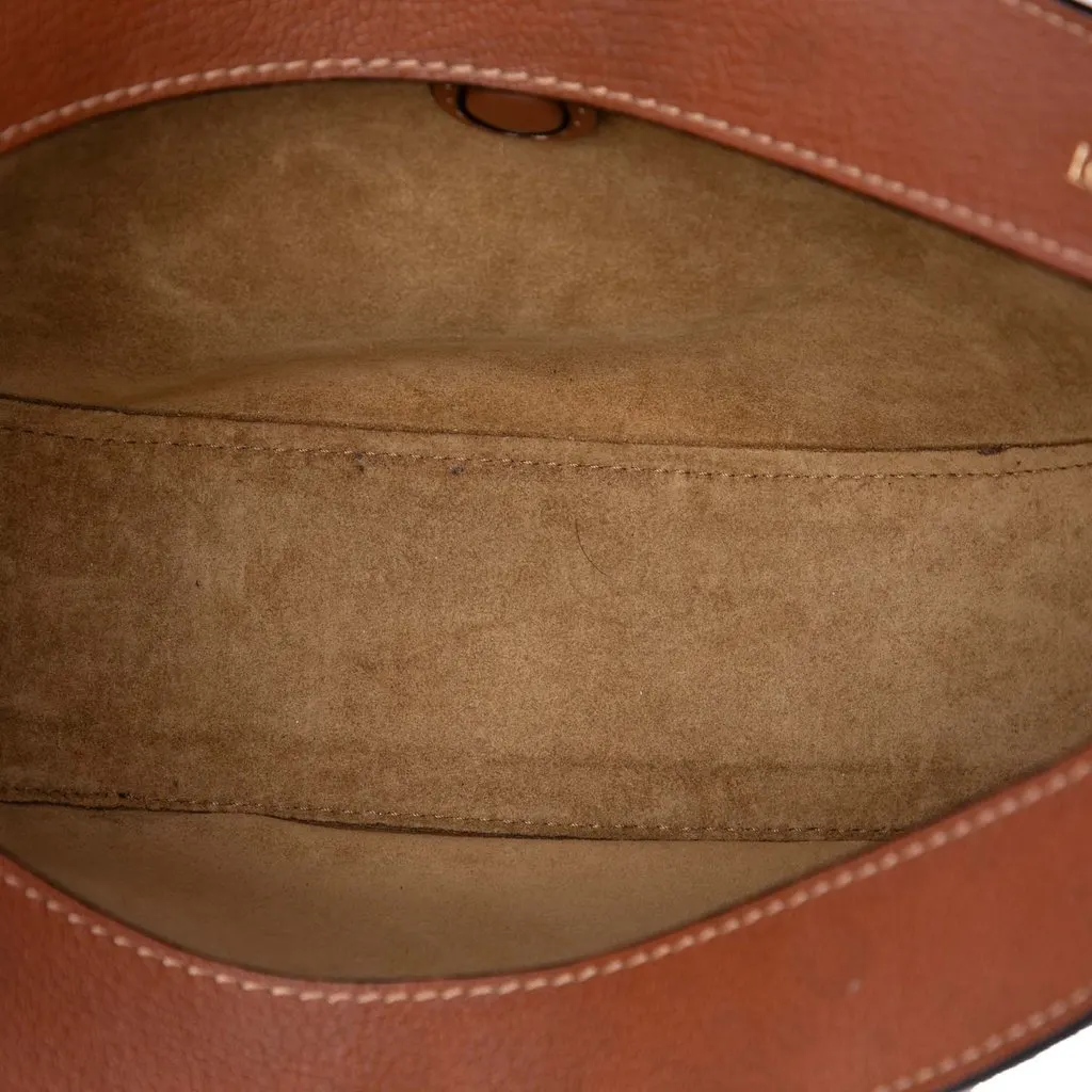 Loewe Small Leather Luna Hobo Brown Leather Very good - Model View