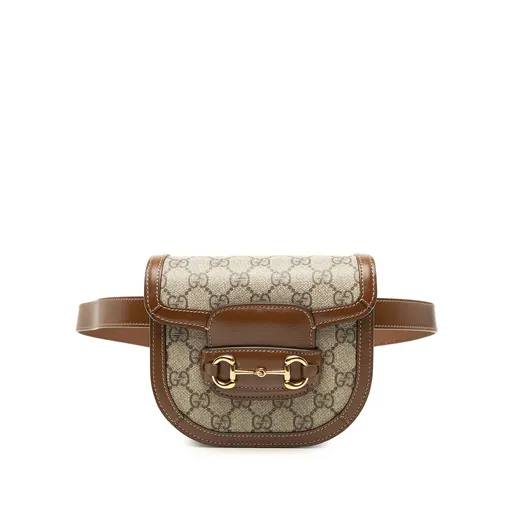 Gucci GG Supreme Horsebit 1955 rounded Belt Bag