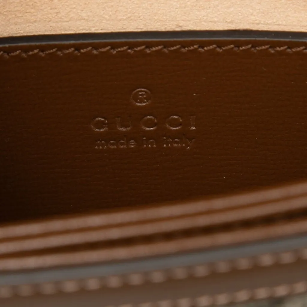 Gucci GG Supreme Horsebit 1955 Rounded Belt Bag Beige Very good - Box View