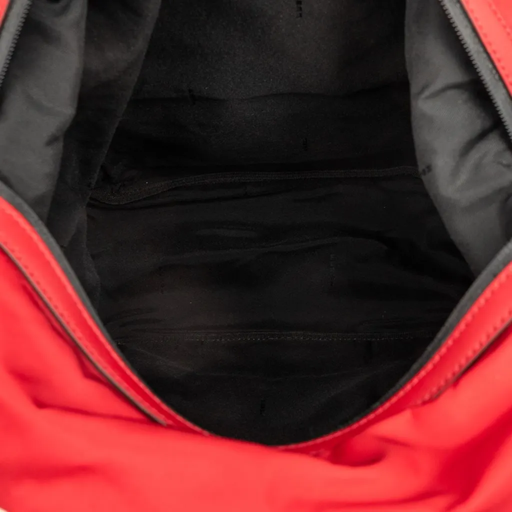 Fendi Nylon Vocabulary Hope Backpack Red Polyamide Very good - Model View
