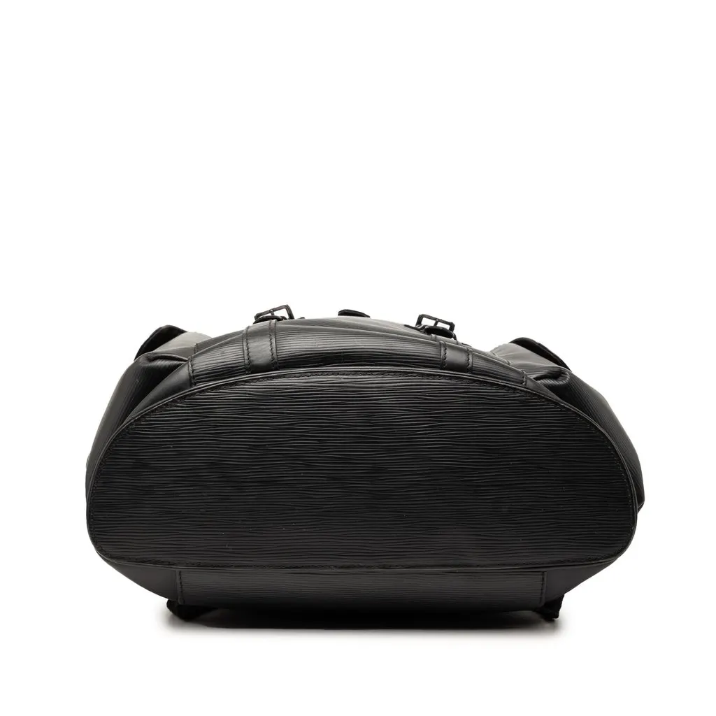 Louis Vuitton Epi Christopher Backpack PM Black Leather Good - Inside View