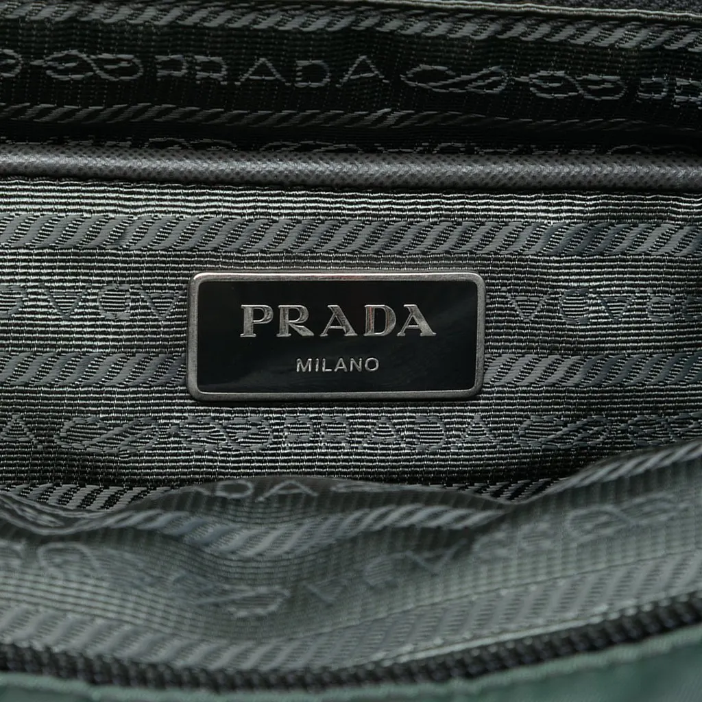 Prada Tessuto Zip Top Convertible Tote Grey Very good - Box View