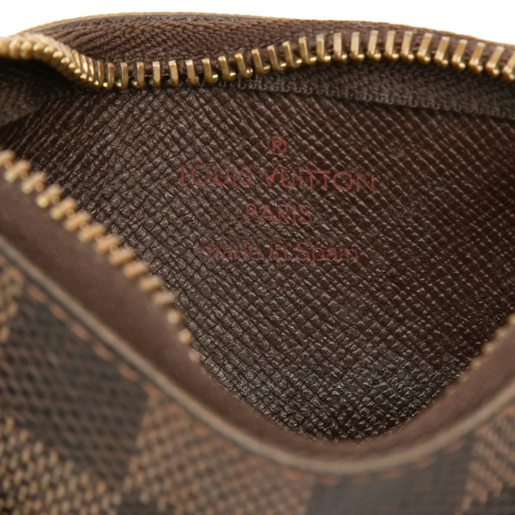 Louis Vuitton Damier Ebene Key Pouch Brown Canvas Good - Box View