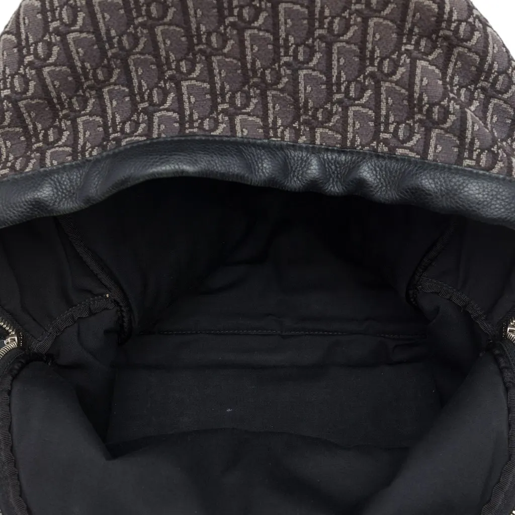Dior Oblique Canvas Rider Backpack Brown Canvas Good - Model View