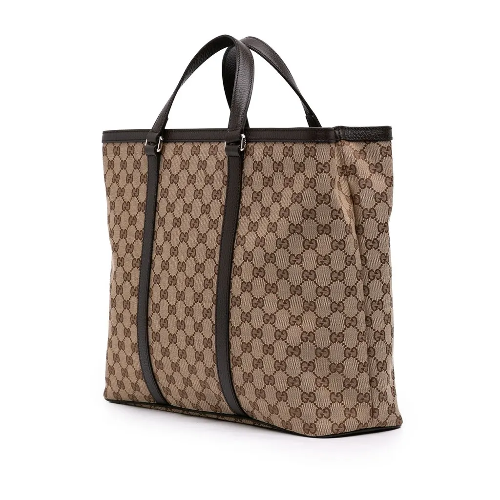 Gucci GG Canvas Joy Tote Beige Very good - Back View