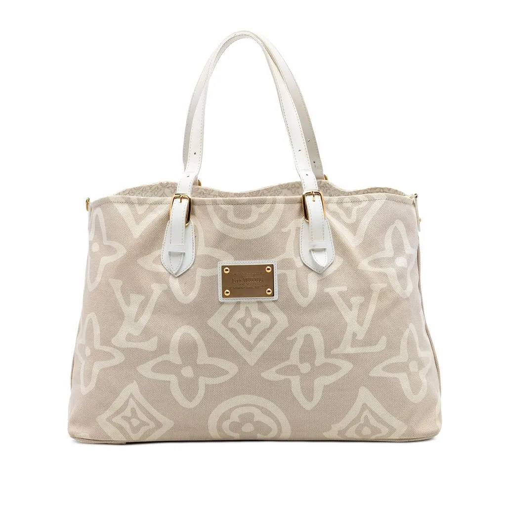 Louis Vuitton Monogram Tahitienne Cabas GM Beige Very good - Front View