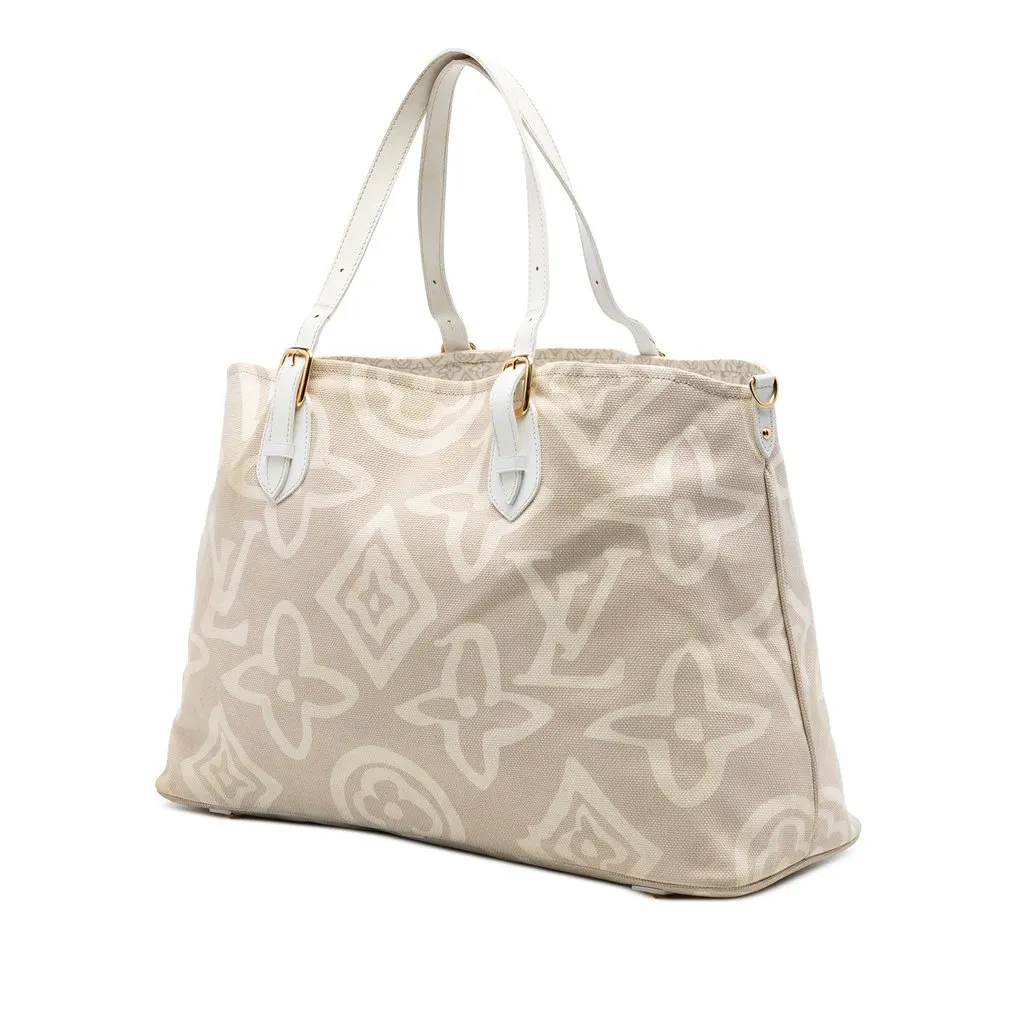 Louis Vuitton Monogram Tahitienne Cabas GM Beige Very good - Back View