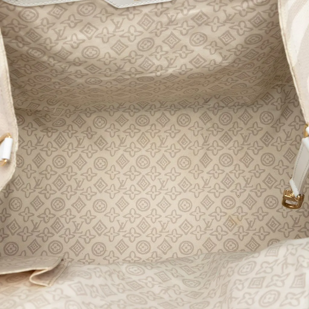 Louis Vuitton Monogram Tahitienne Cabas GM Beige Very good - Model View