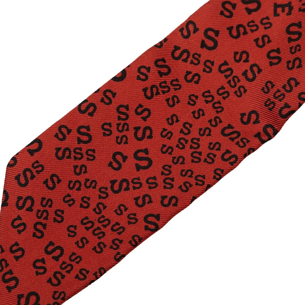 Hermès Scattered Letters Twilly Silk Scarf Red Never worn - Box View