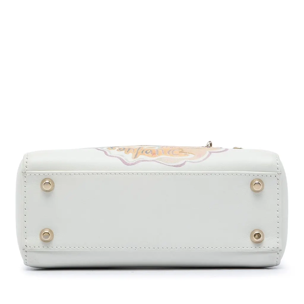 Dior DiorAmour Niki De Saint Phalle Mini Calfskin Lady Dior White Leather Very good - Inside View