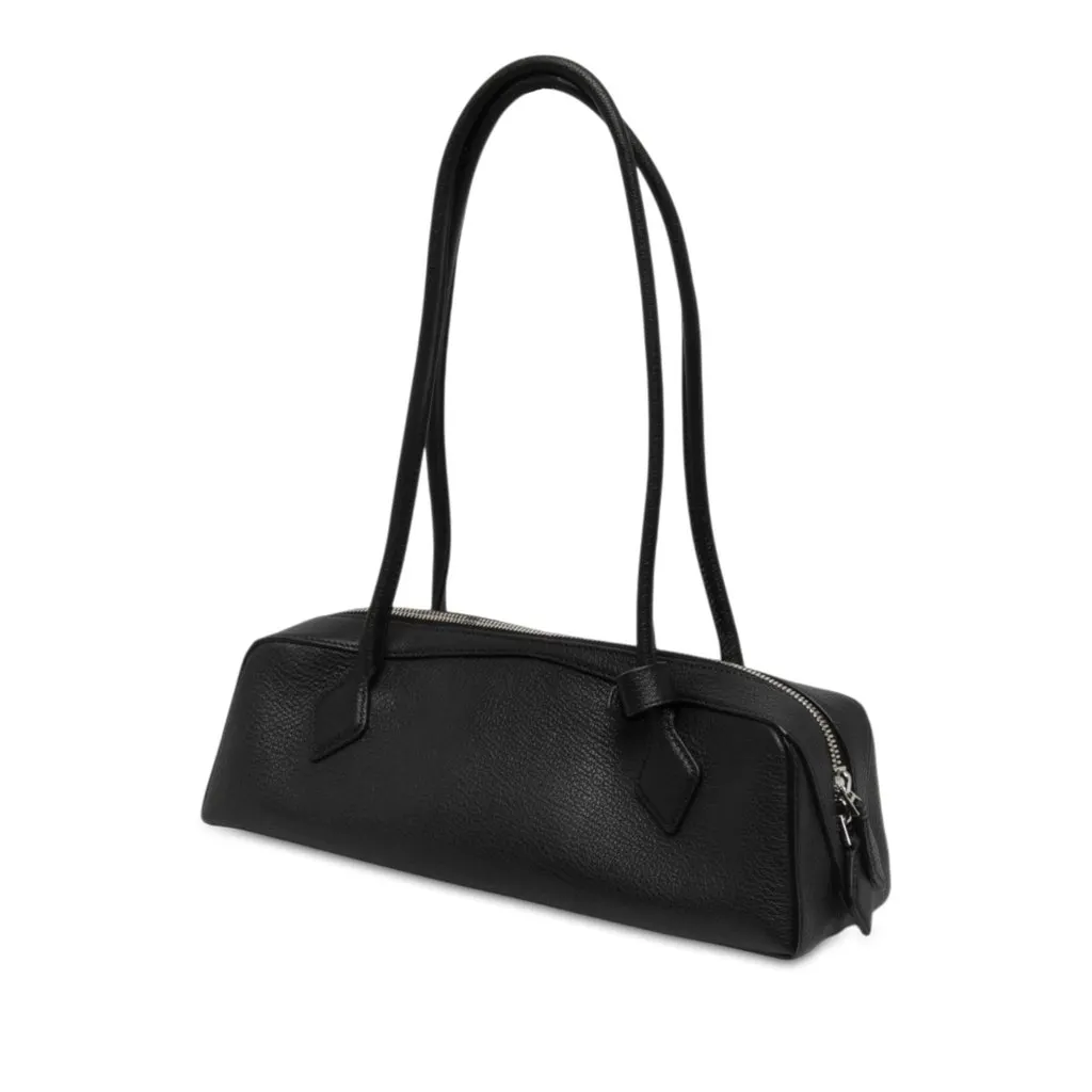 Alaïa Medium Goatskin Le Teckel Shoulder Bag Black Leather Never worn - Back View