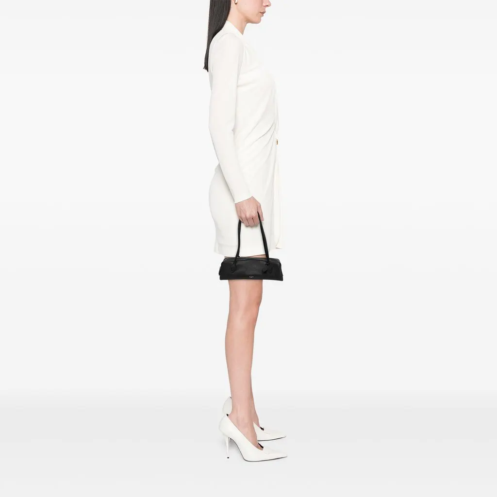 Alaïa Medium Goatskin Le Teckel Shoulder Bag Black Leather Never worn - Box View