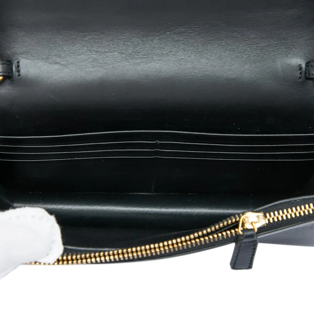 Saint Laurent Small Smooth Calfskin Monogram Kate Tassel Crossbody Black Leather Very good - Model View