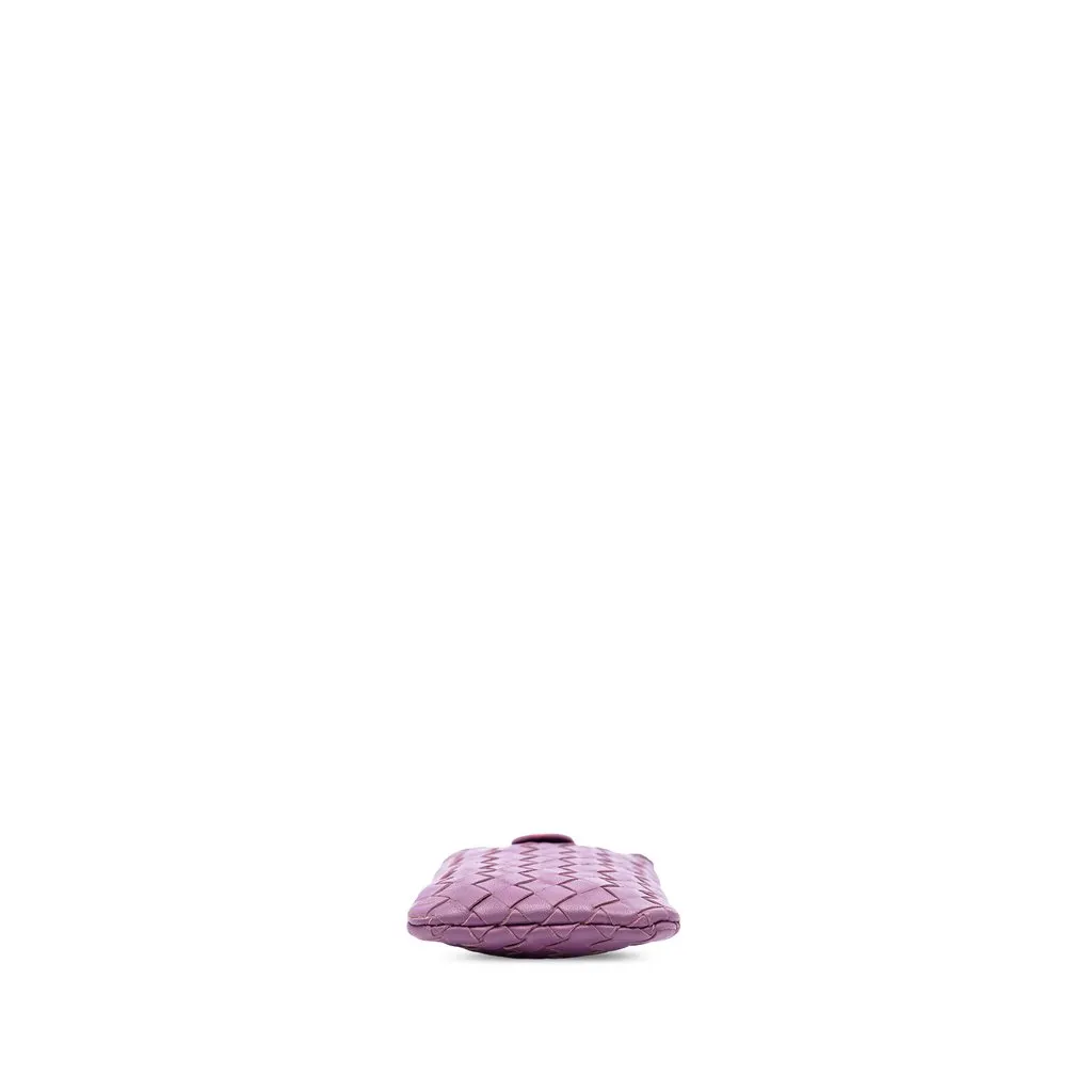 Bottega Veneta Nappa Intrecciato Phone Holder Purple Leather Good - Inside View