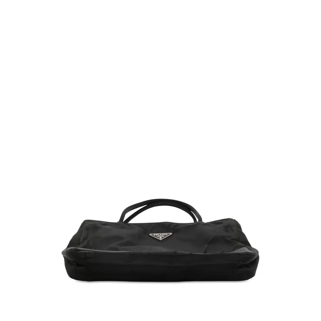 Prada Vitello Trimmed Tessuto Tote Black Polyamide Very good - Inside View