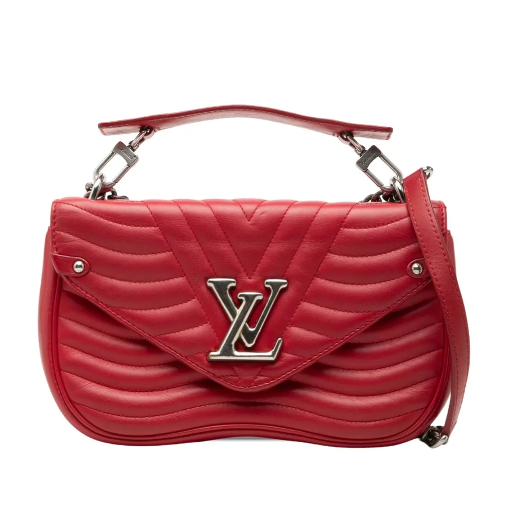 Louis Vuitton New Wave Chain Bag MM Red Leather Very good - Front View