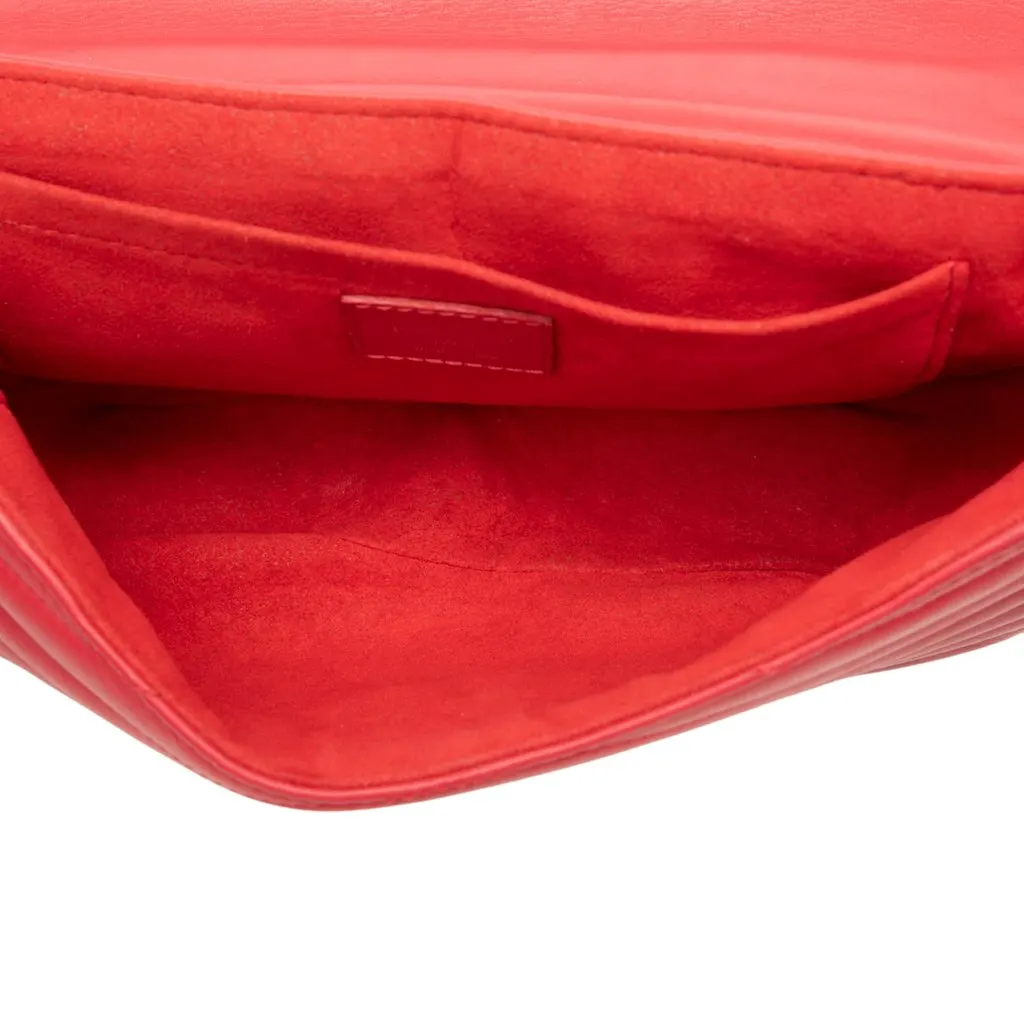 Louis Vuitton New Wave Chain Bag MM Red Leather Very good - Model View