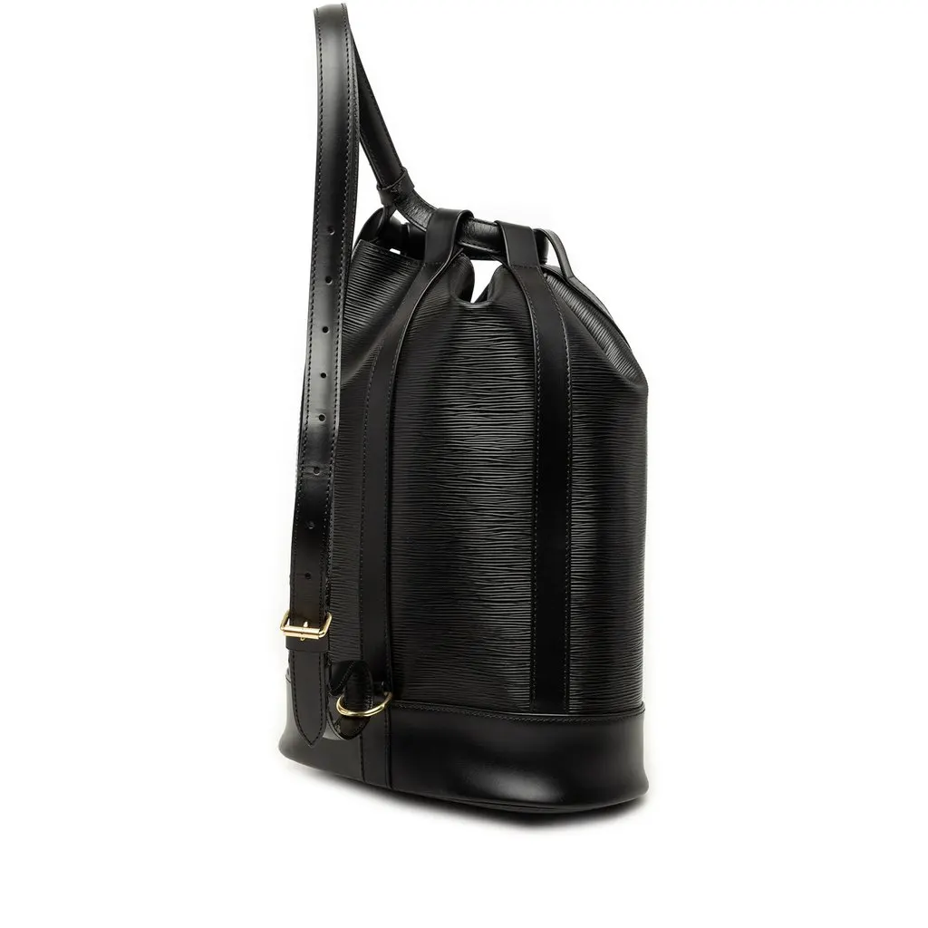 Louis Vuitton Epi Randonnee PM Black Leather Very good - Back View